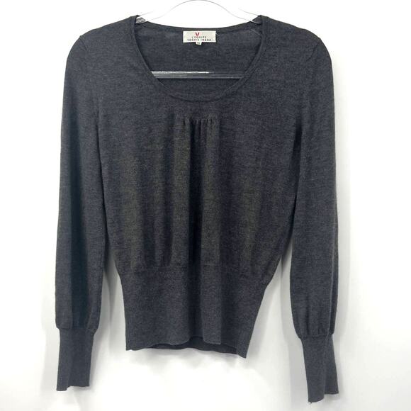 L'EQUIPE YOSHIE INABA Sweater Pullover‎ top Long Sleeve Solid Dark Gray Size 38 - Picture 1 of 5